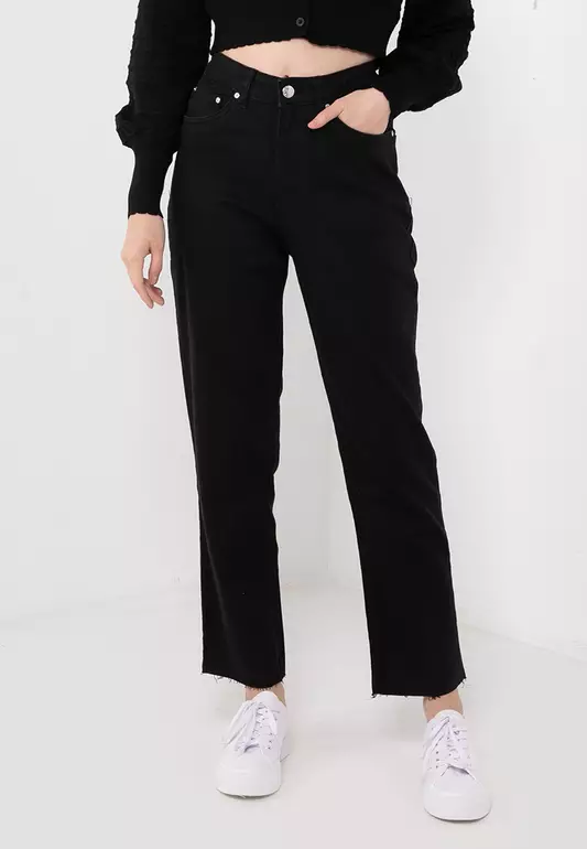 Sugar High Rise Straight Fit Jeans