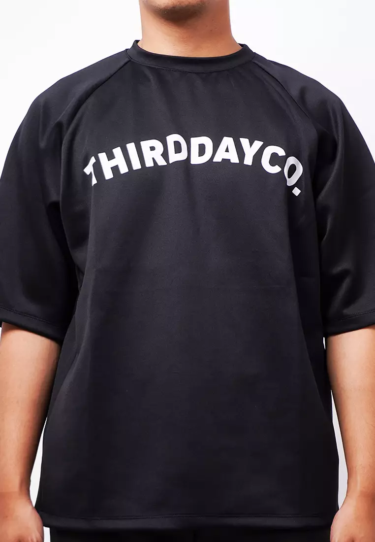 MTK02 Kaos Oversize Distro Pria Thirddayco Dateng Hitam