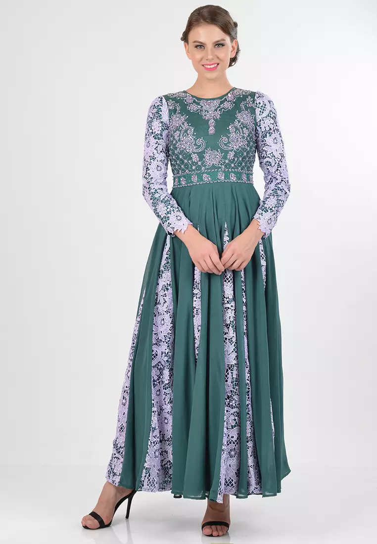 Bibiq Gamis Brokat Sifone Sutra