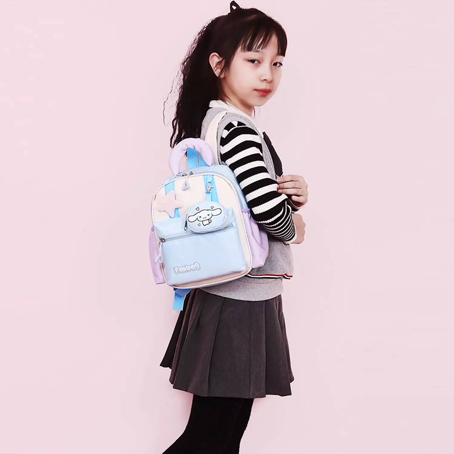 Wakakids Tas Ransel Anak Perempuan Mini Backpack Sekolah Travelling Karakter Sanrio Biru Cinnamoroll K8011 Venrz