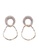 Mango gold Irregular Double Hoop Crystal Earrings BD050AC534FB37GS_1