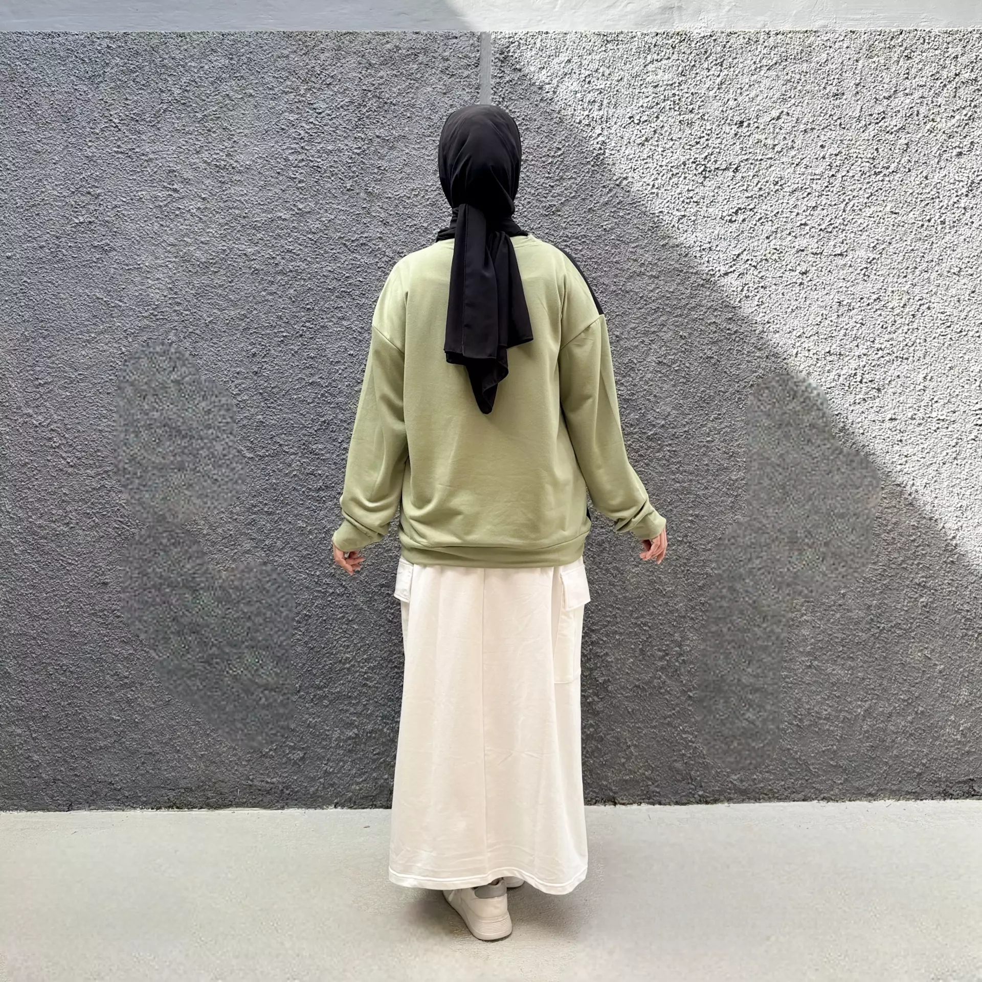 Setelan Sporty Skirt Olla  HIJAU- PUTIH