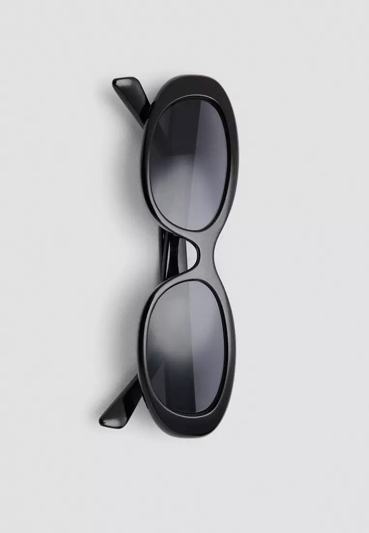 Oval-Frame Sunglasses
