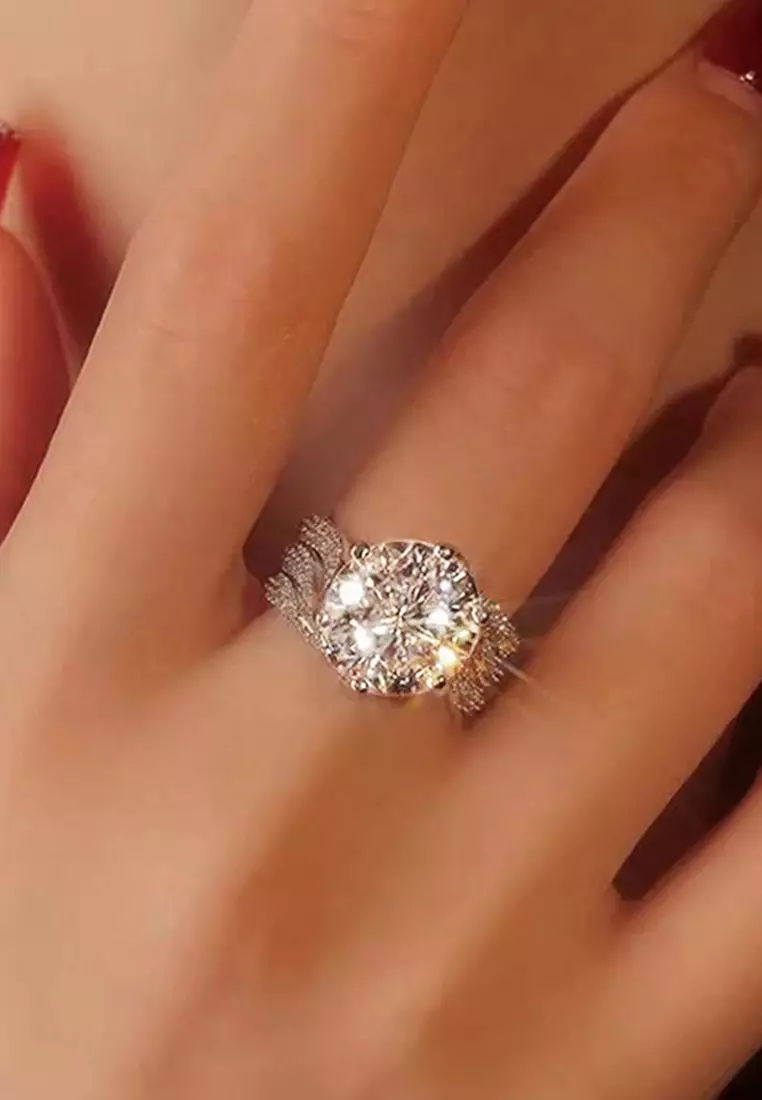 Cincin Wanita Cincin Ring Cewe Gift Adjustable Aksesoris Cewek Perhiasan Pasangan Cewek Wedding Tunangan Gift