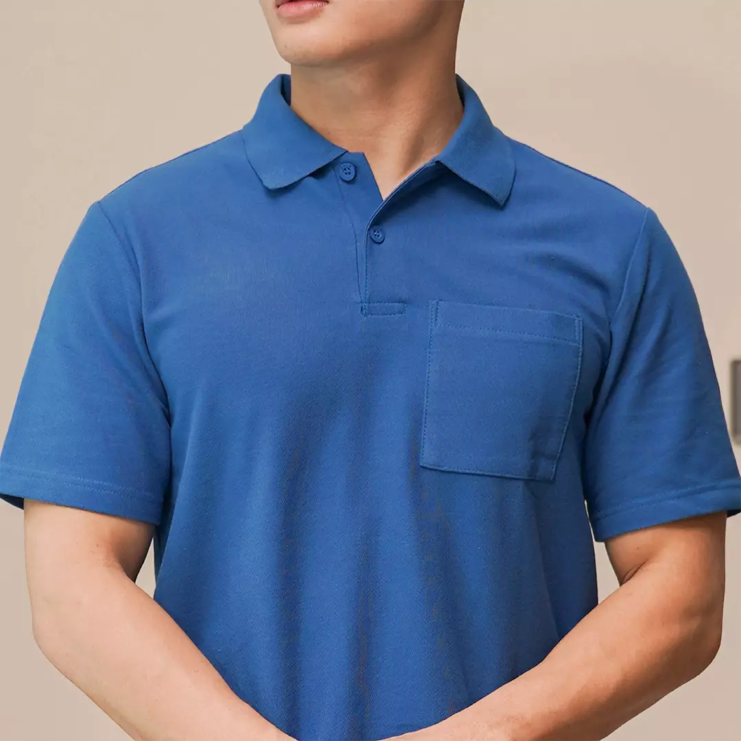 Kale PARKER BLUE / Polo Shirt Reguler Fit / Kaos Polo Pria / Kaos Pria / Kaos Kerah