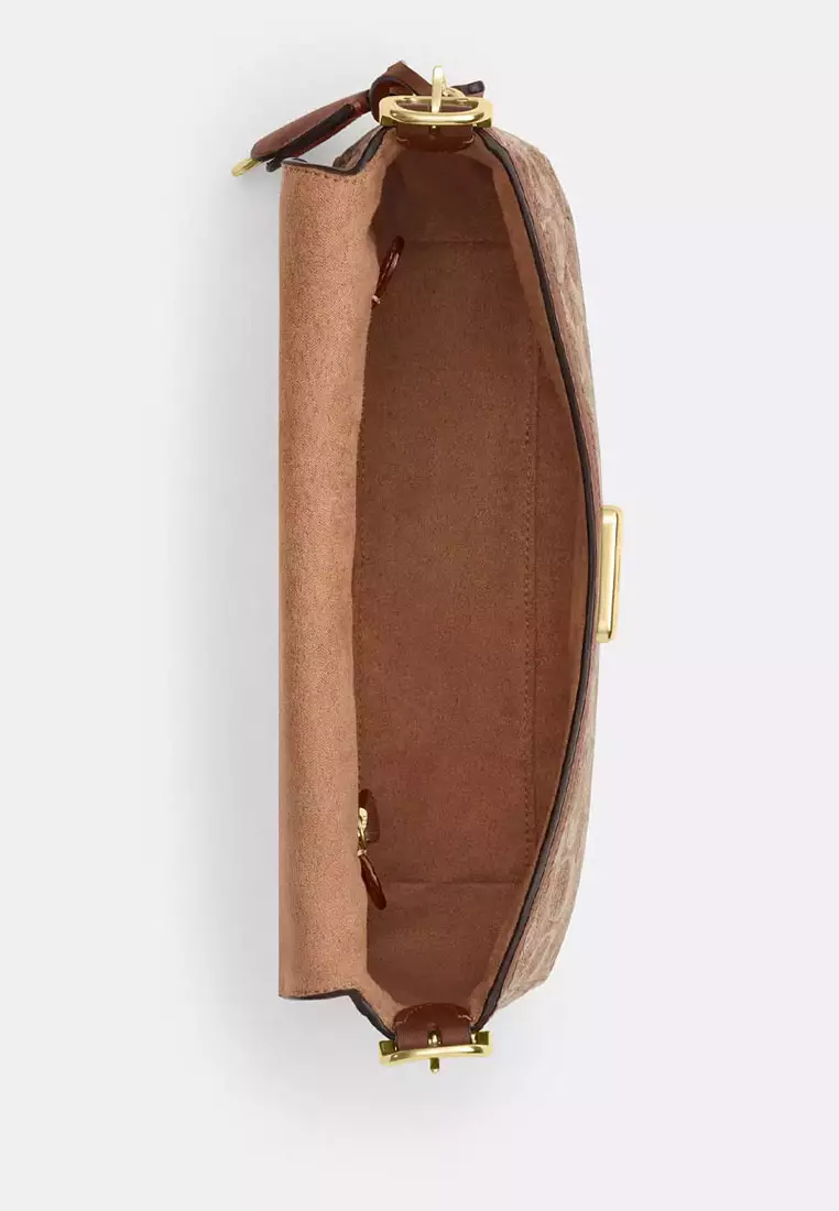 Etta Small Flap Shoulder Bag In Signature Chenille