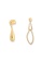 A-Excellence gold Asymmetry Earring 8700DACAF6453BGS_1