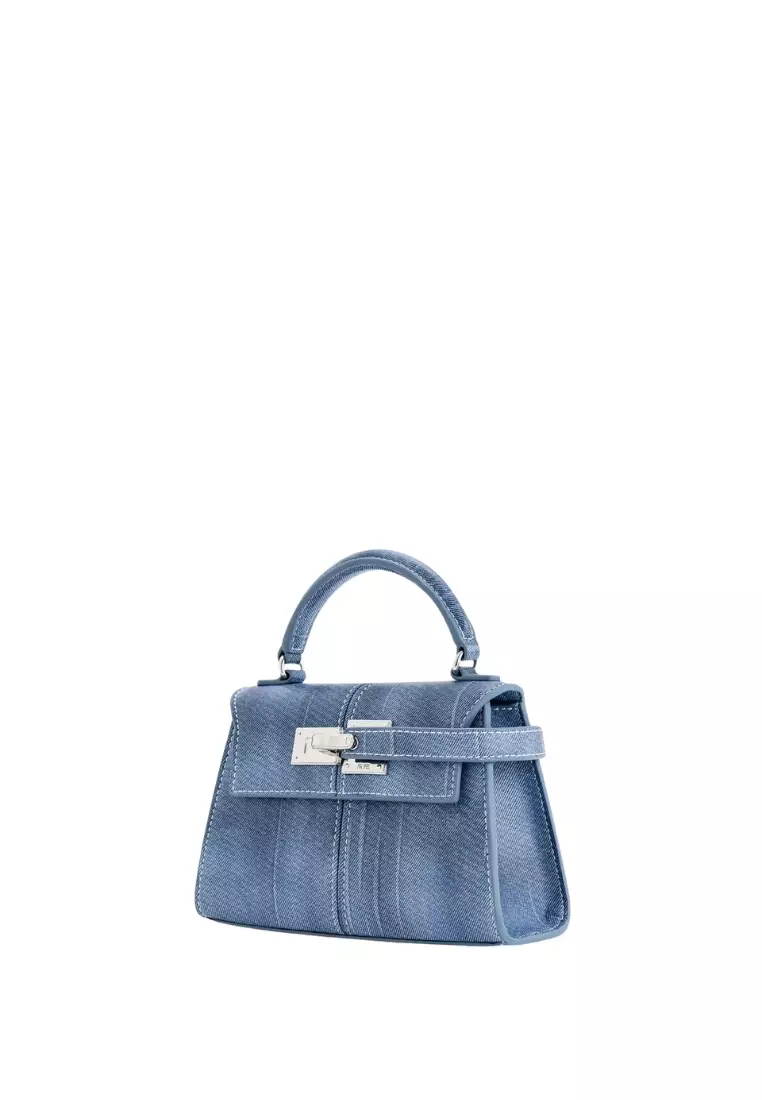 Elise Top Handle Bag - Blue