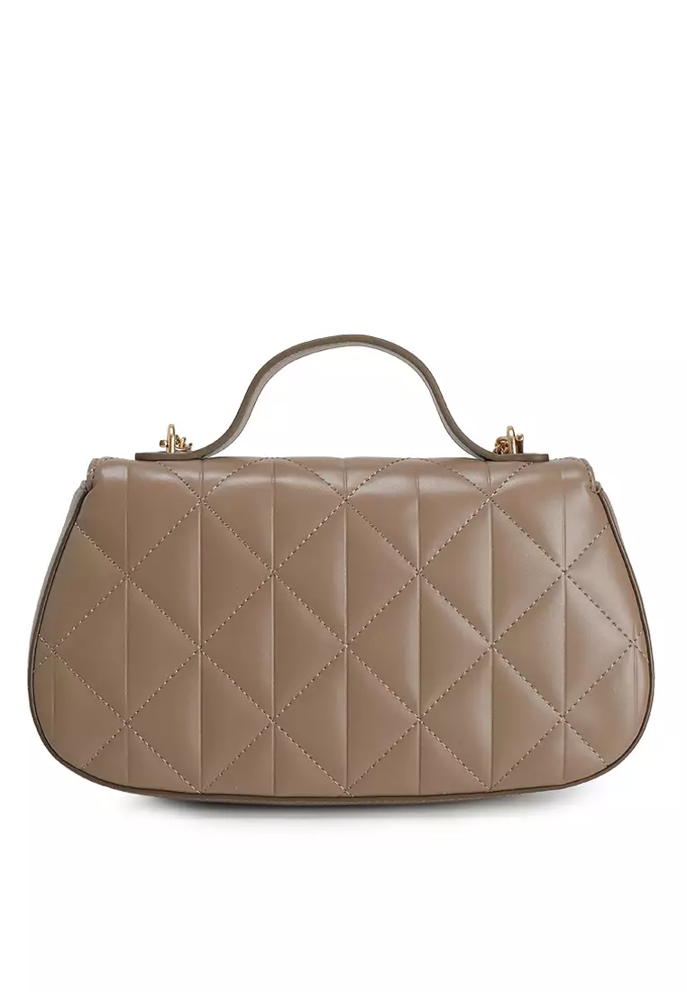 絎縫商標鏈條手袋 - Calvin Klein 配飾