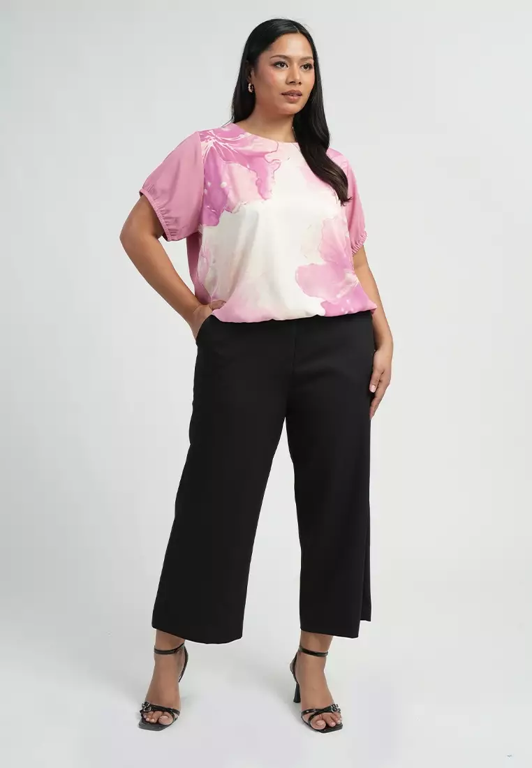 Milly by Paperdolls Alea Floral Printed Relaxed Blouse Top
