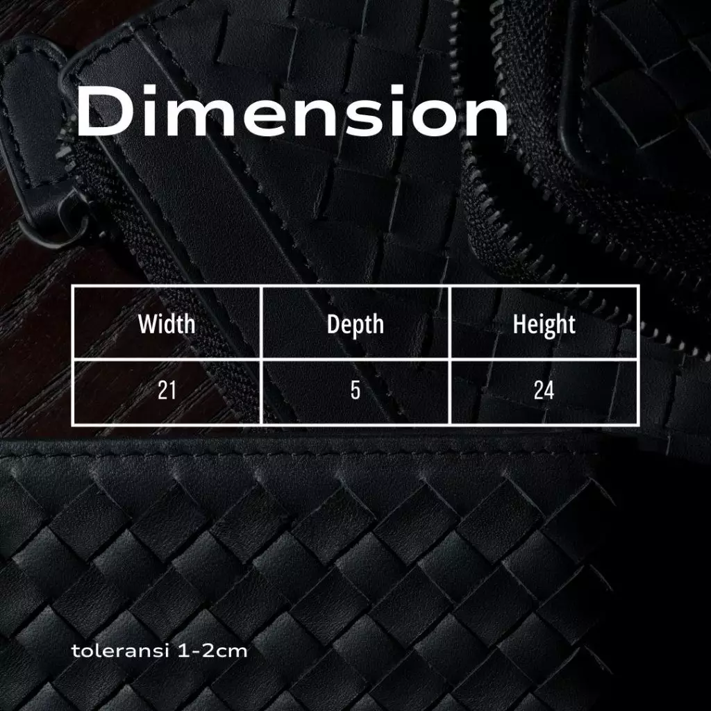 Intrecciato Reporter Bag Black