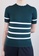 SUB green Women Stripe Pattern Knit Top A0260AA7C79B21GS_1
