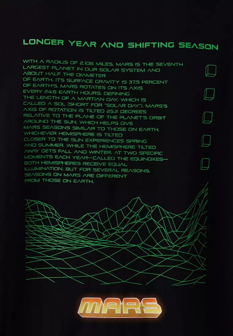 男裝BACK TO THE MARS短袖T恤