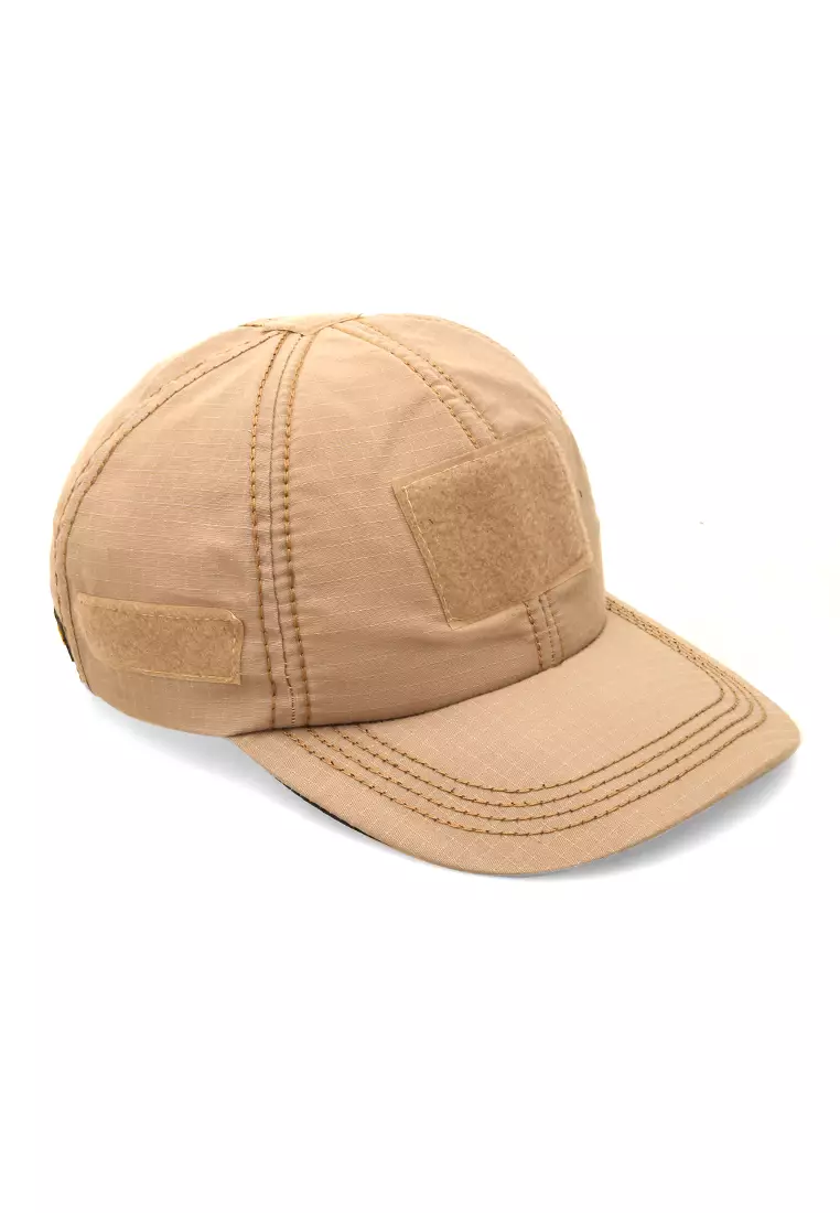 Jahari Topi Baseball Polos Unisex Pengait Velcro Material Cotton ORIGINAL - Cream