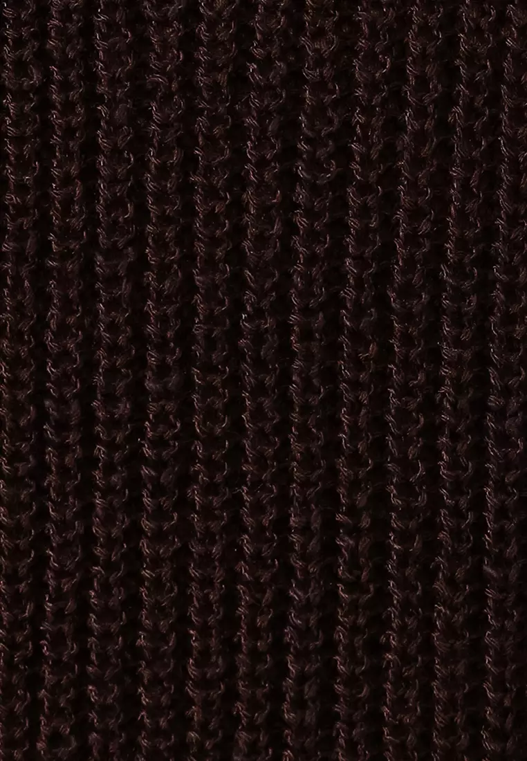 V-Neck Openwork Knitted Sweater