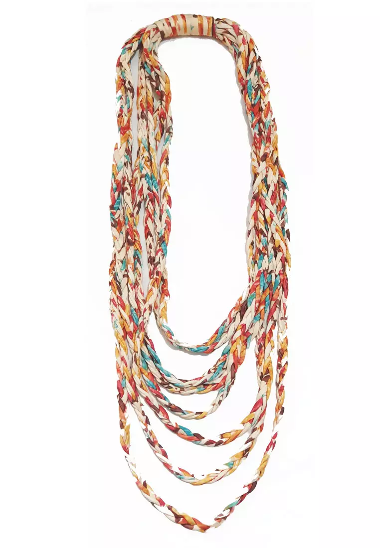 Infinity Scarf Necklace Beige