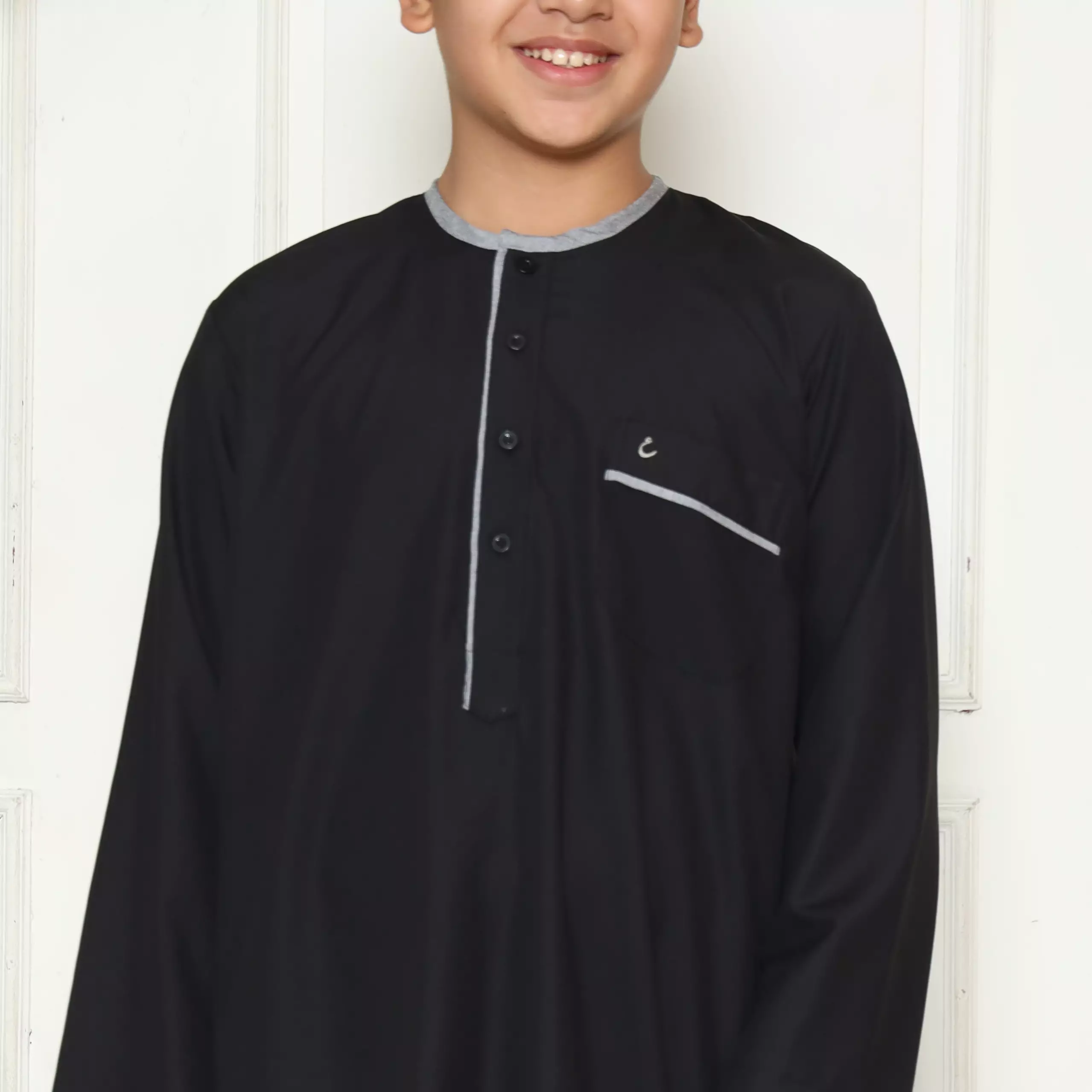 Gamis Jubah Anak Laki Laki GPA Yazid Black