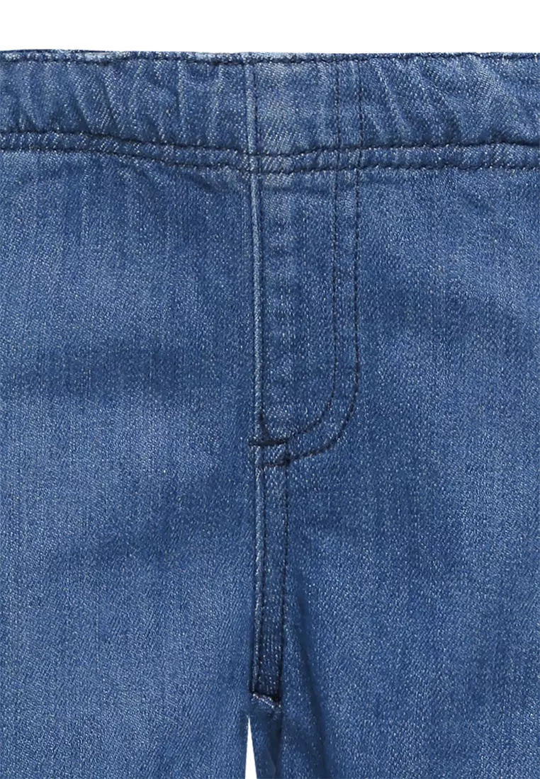 Qna Boy Break Celana Pendek Denim Anak Biru