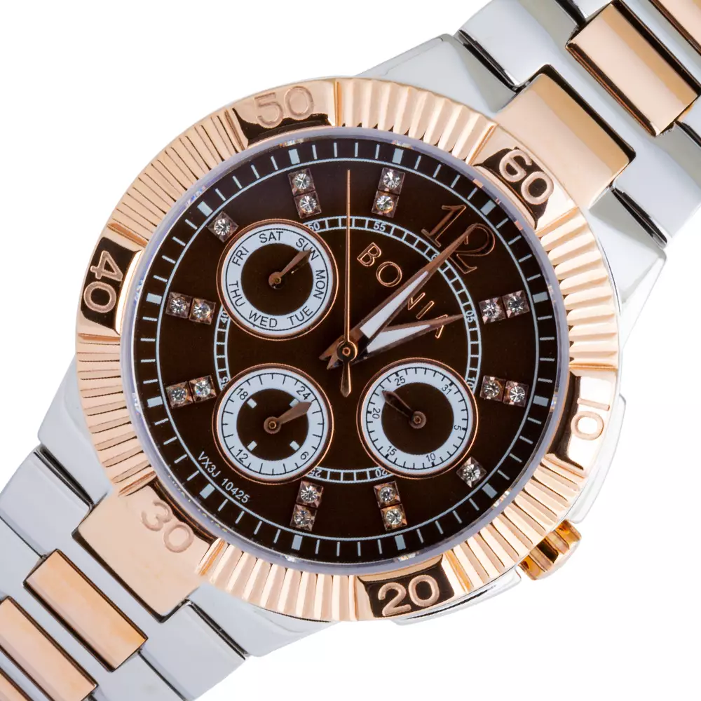 Bonia - BP10425-2645 - Jam Tangan Wanita - Silver Rosegold