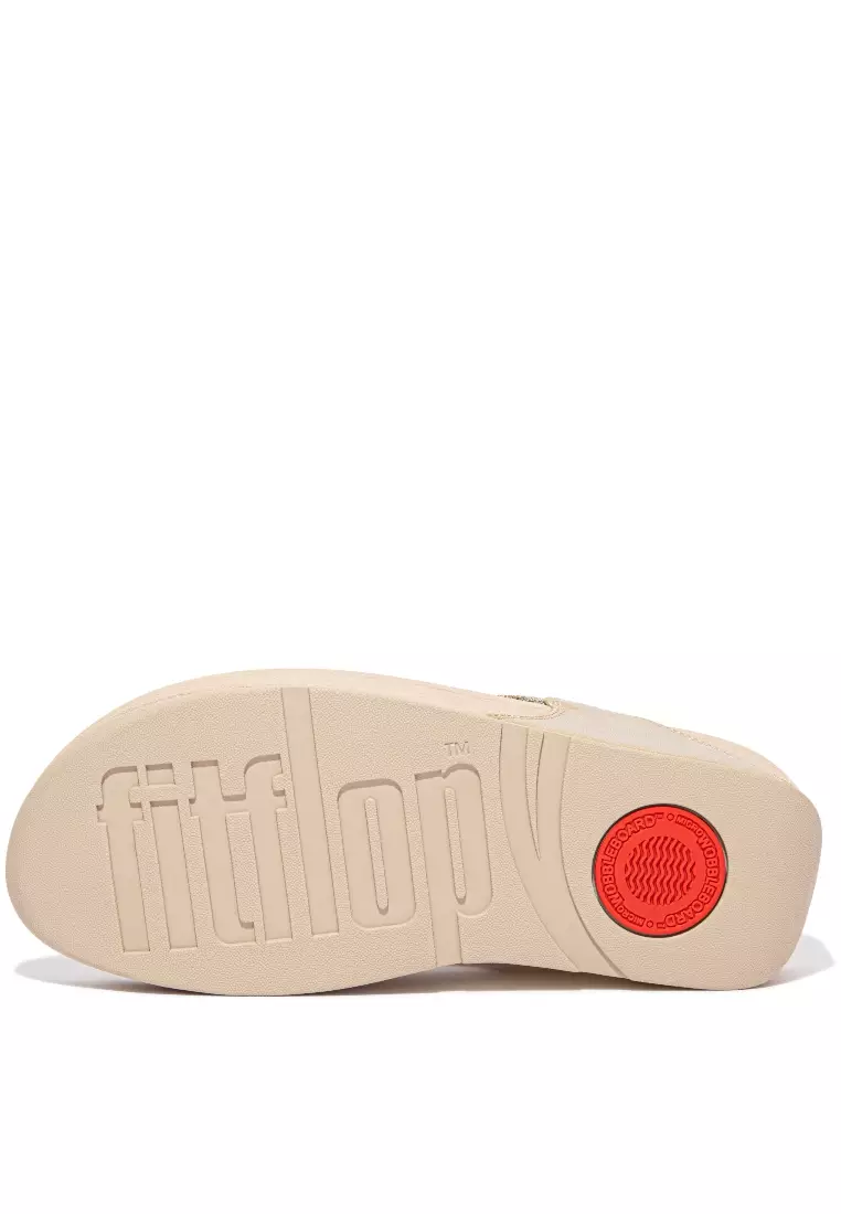 FitFlop LULU Women's Glitz Toe-Post Sandals - Platino (ET8-675)