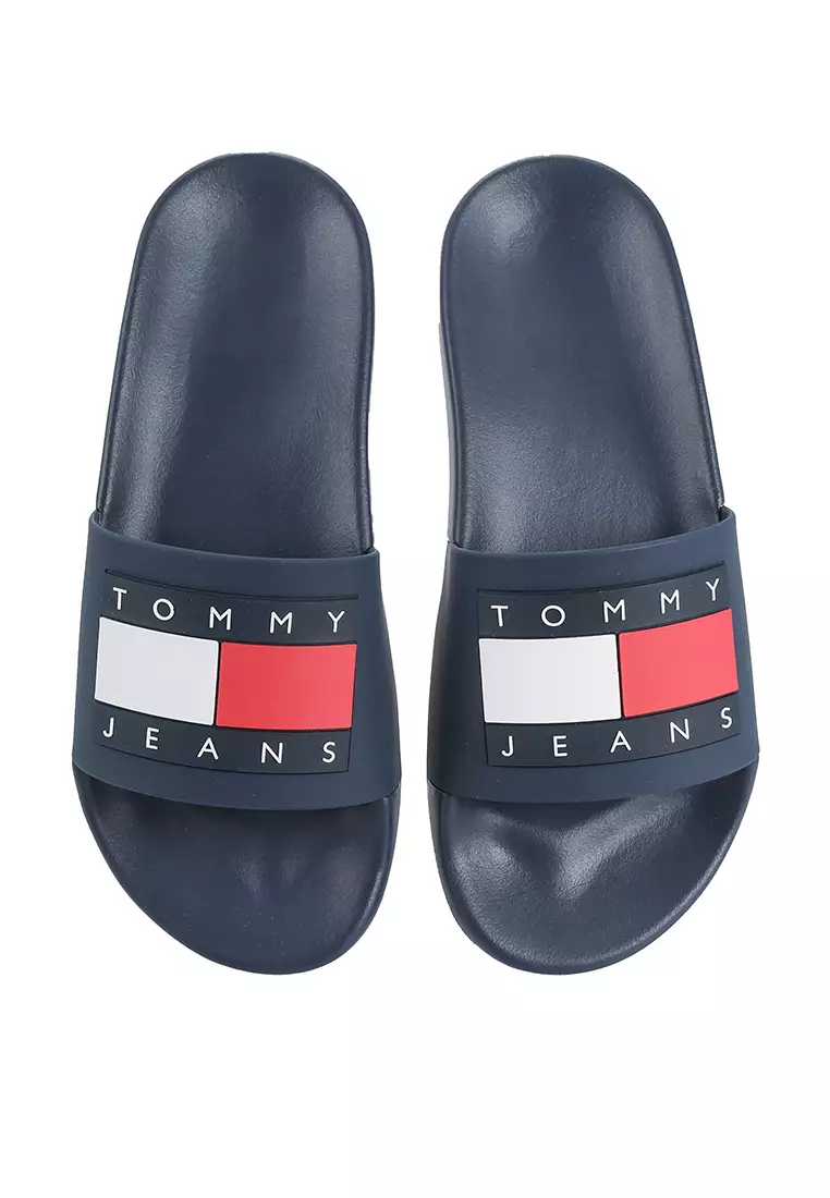 Tommy hilfiger flag pool slides sale