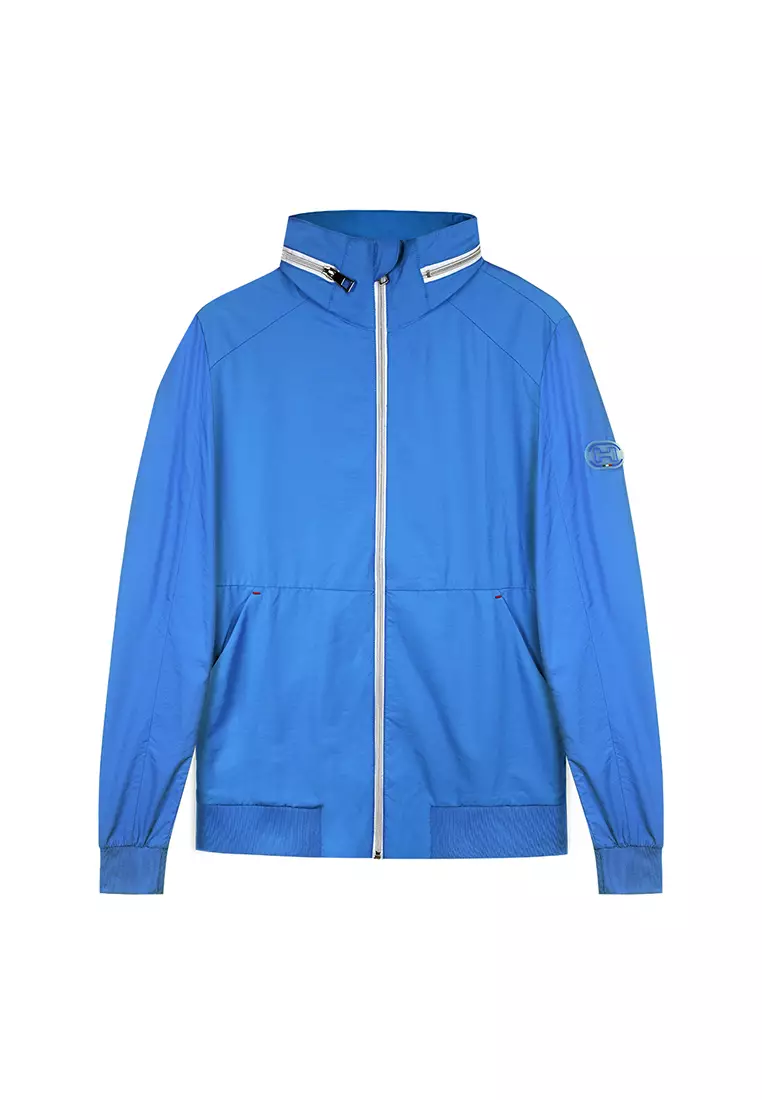 HOM Blue Color Hoodie Light Jacket. 2024 | Buy HOM Online | ZALORA 