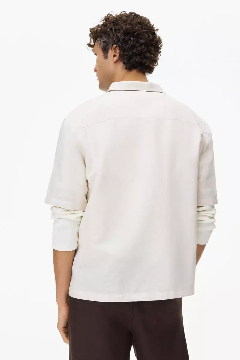 Relaxed Fit Linen-blend resort shirt