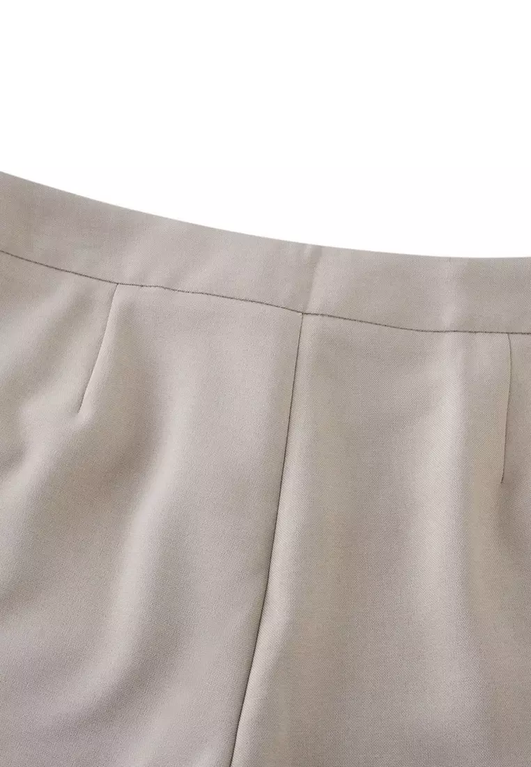 Polyester 煙管剪裁西裝褲