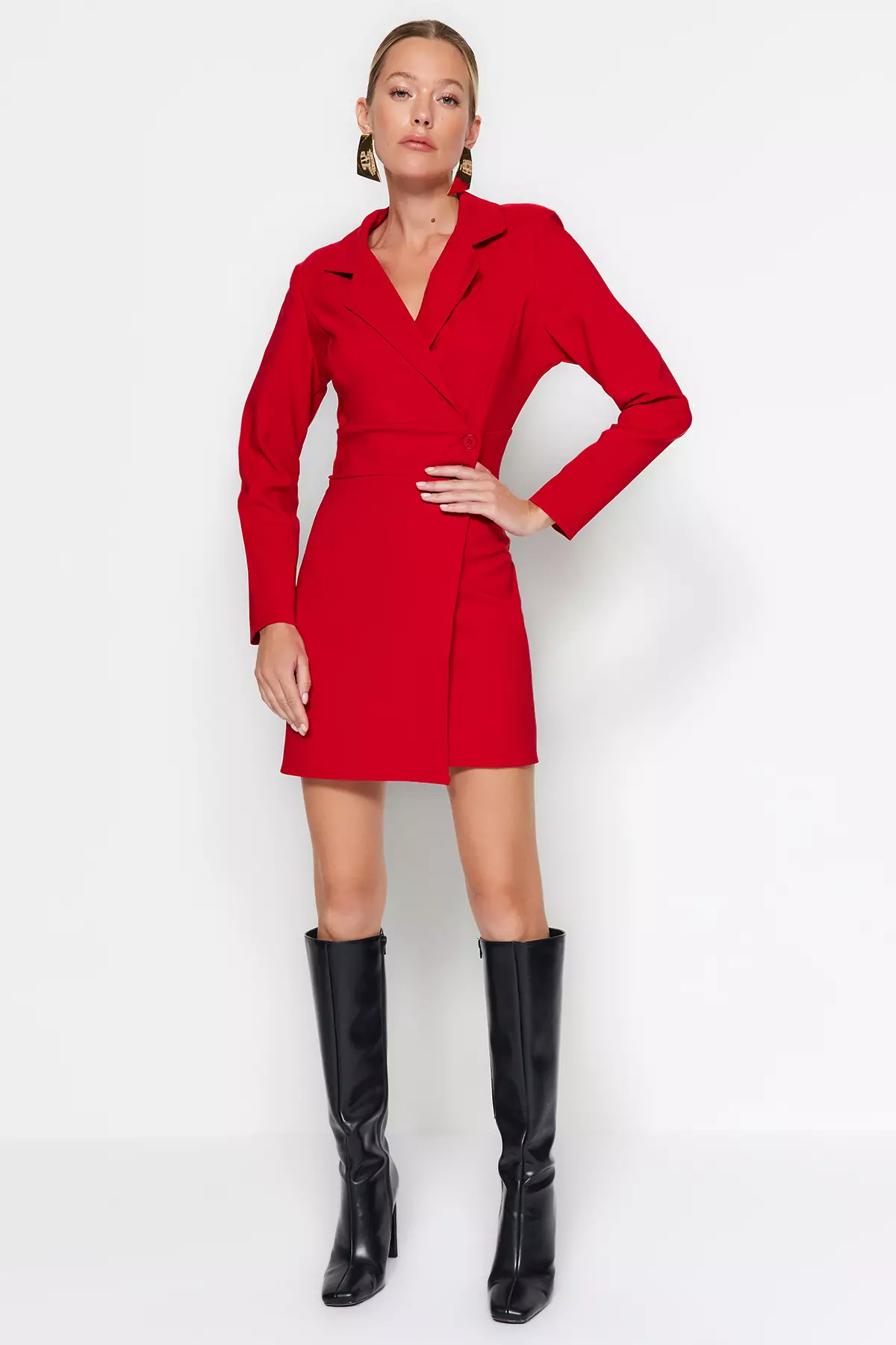 Buttoned Mini Dress