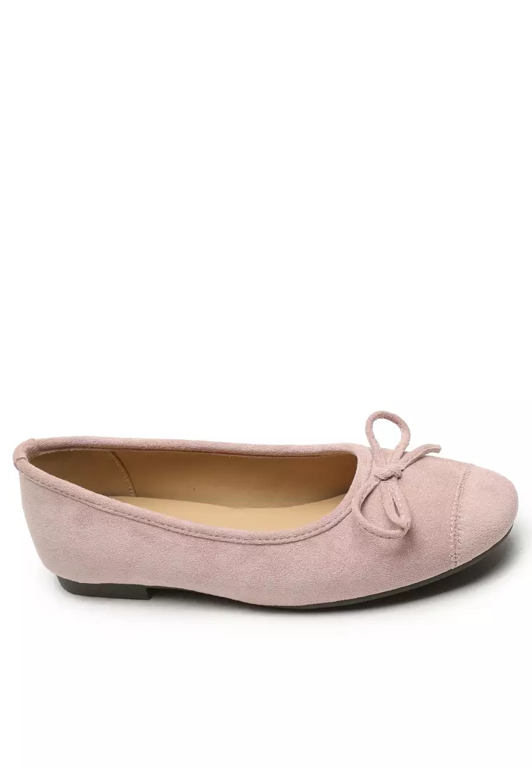 Discount on Twenty Eight Shoes  shoes - SKU: Bowknot Suede Ballerinas WW313-22