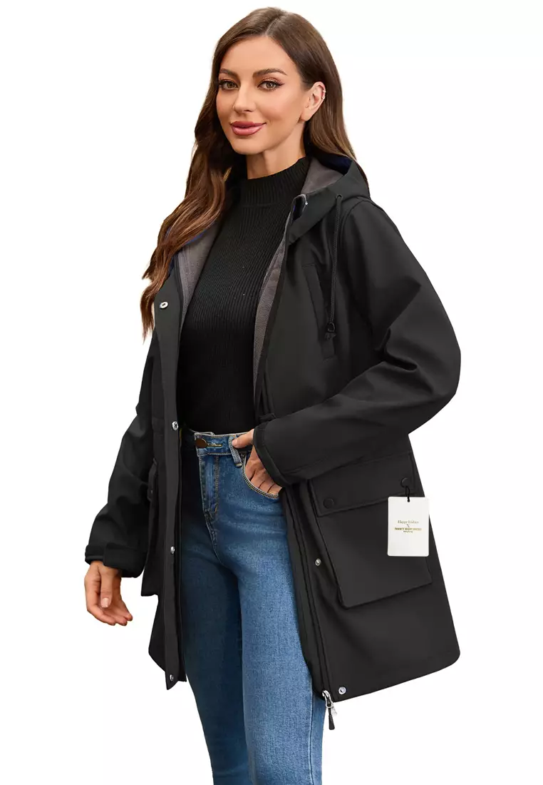 Waterproof Hood Trench Coat AD-M25F598