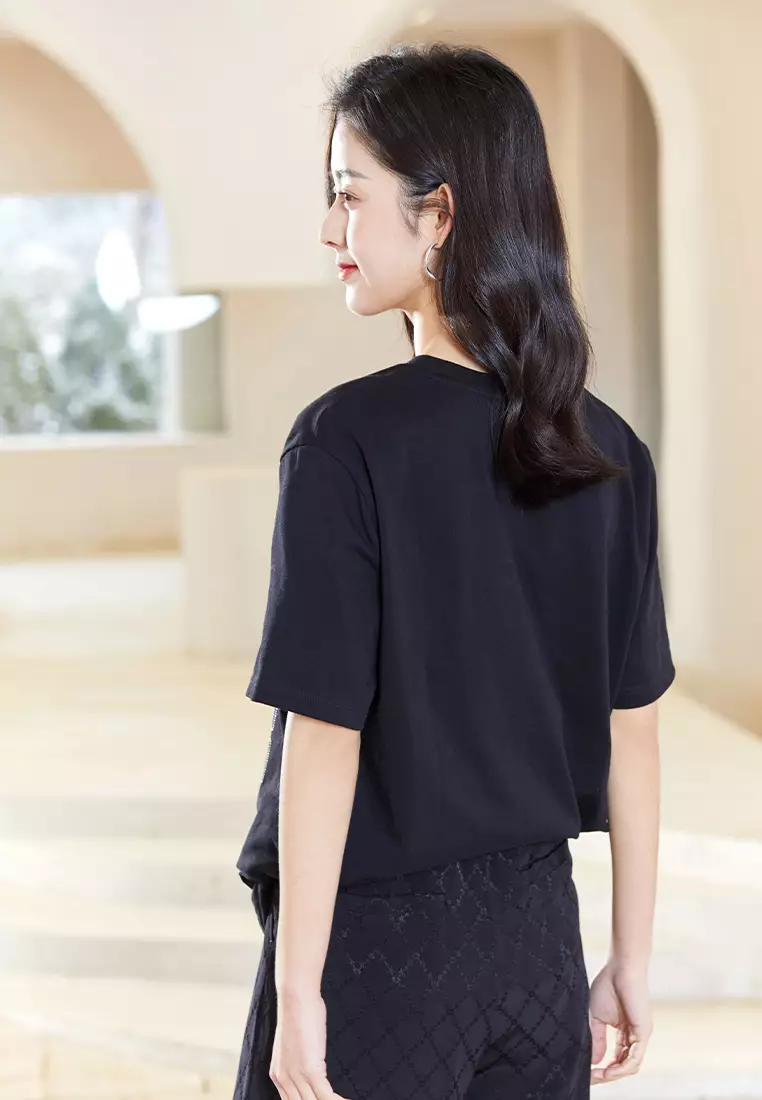 Oversized T-Shirt with Graphic Design