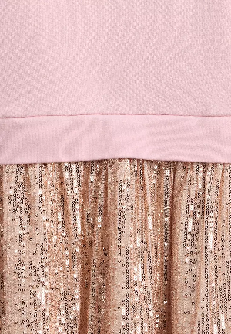 gap glitter dress Short Black Sequin Cocktail Party Dress by La Femme Black / 8