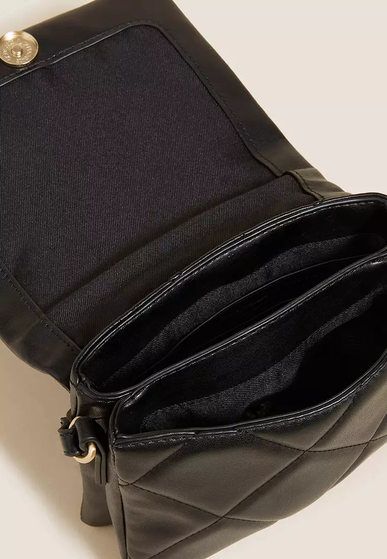 Faux Leather Mini Cross Body Bag