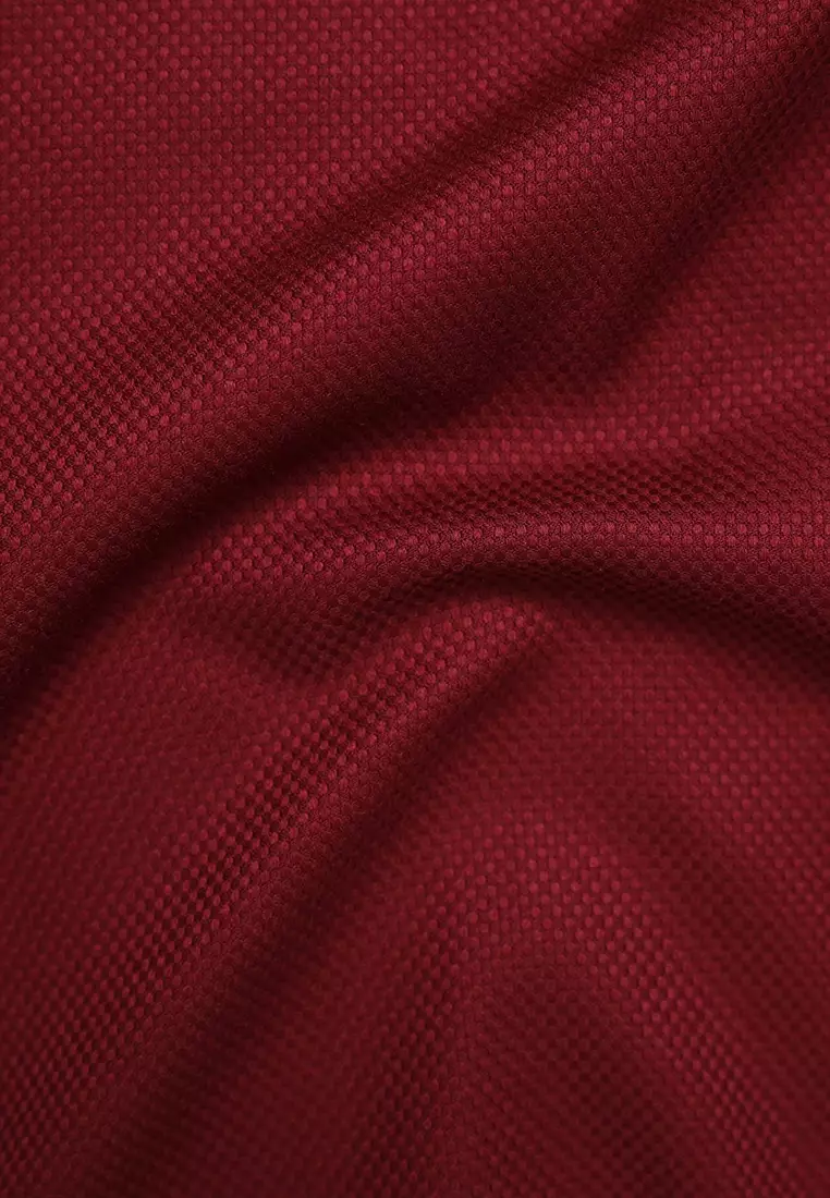 Jobb Brioni Kemeja Pria Lengan Panjang Regular Fit Maroon