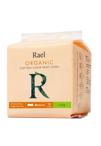 Rael Rael Panty Liners with Certified Organic Cotton Cover - Long 18s 7142AESA626135GS_1