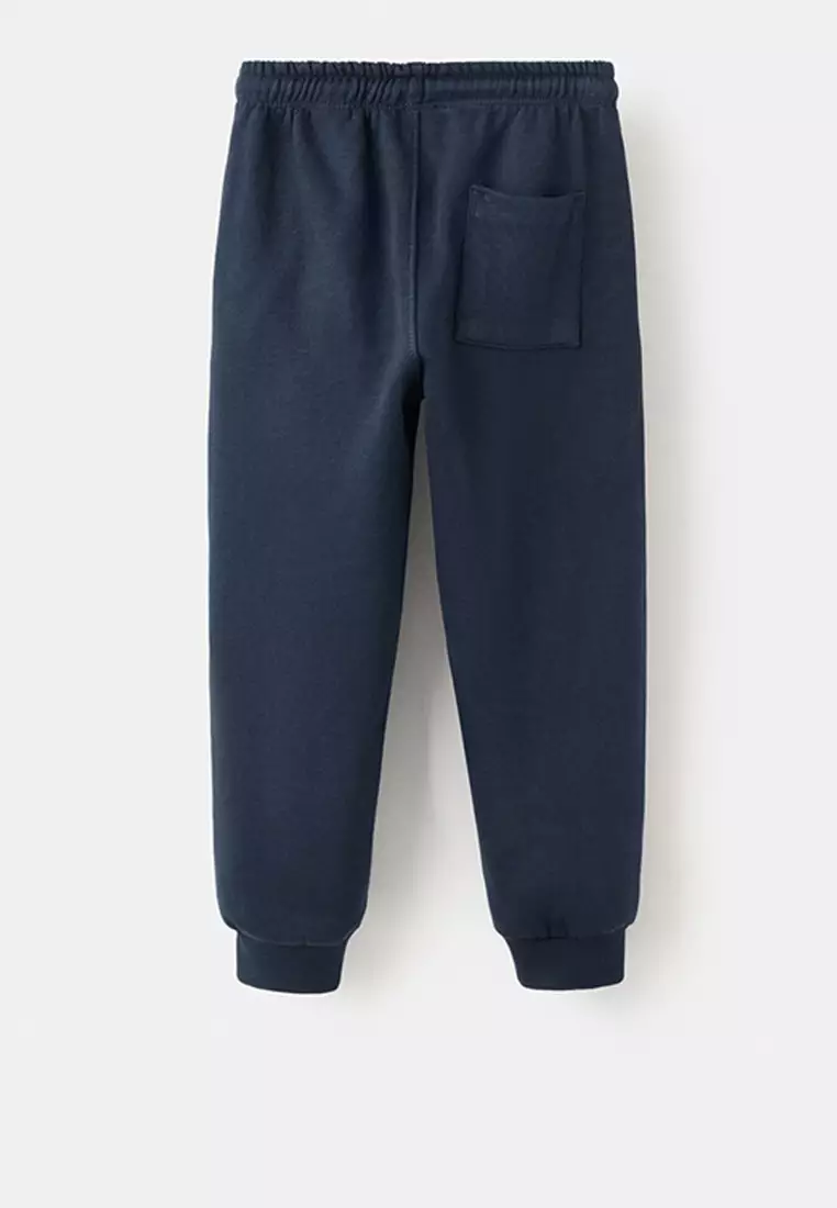 Cotton Jogger-Style Trousers