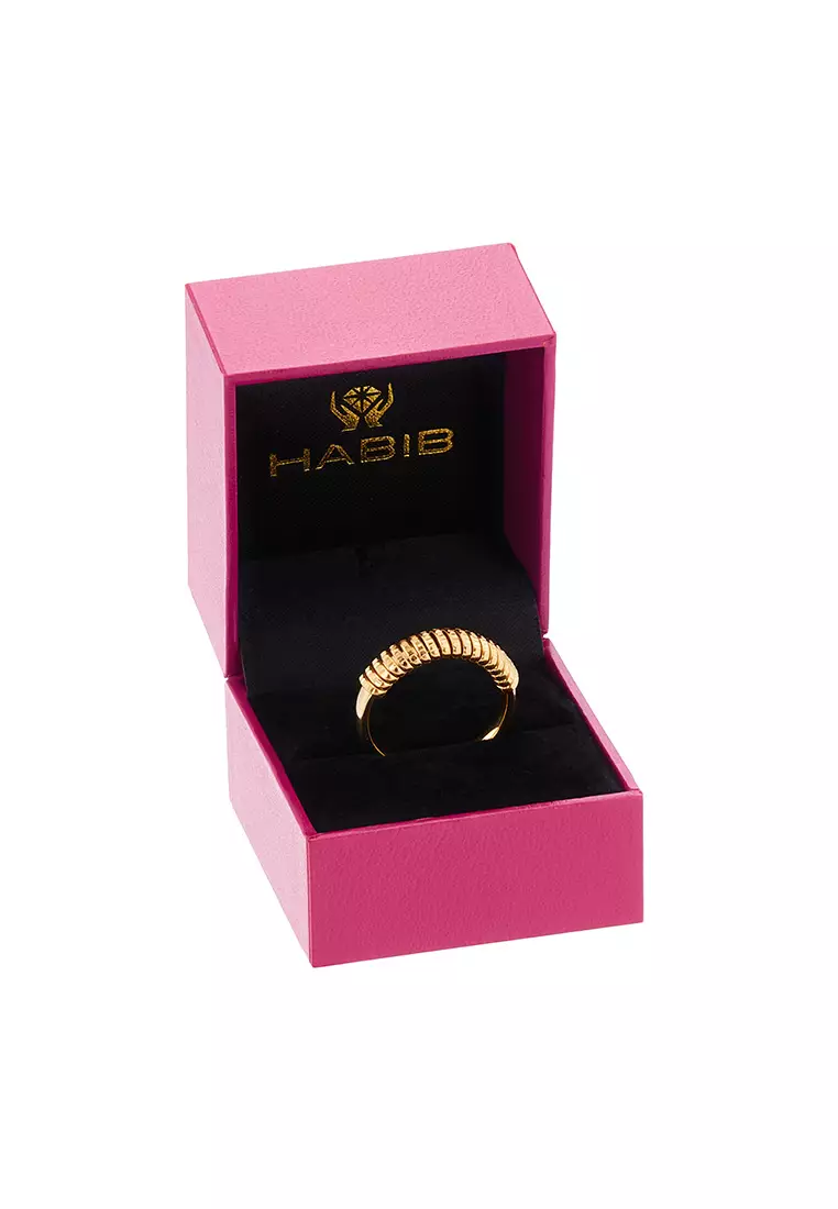 HABIB 916 Oro Italia Yellow Gold Ring GR60741025(23Y) (22K Gold)