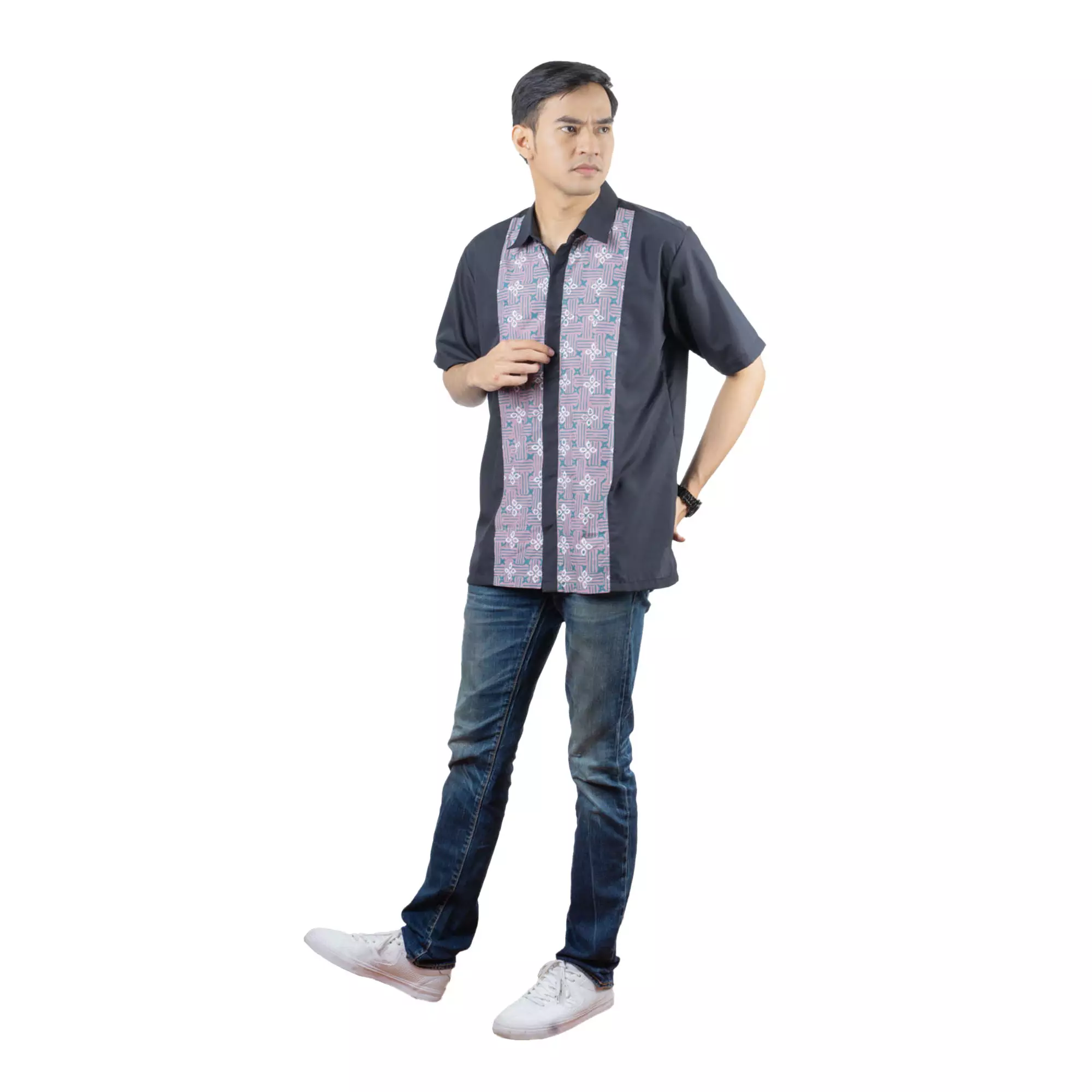 Kemeja Batik Pria - Bhatara Batik Alden - Atasan Batik Lengan Pendek