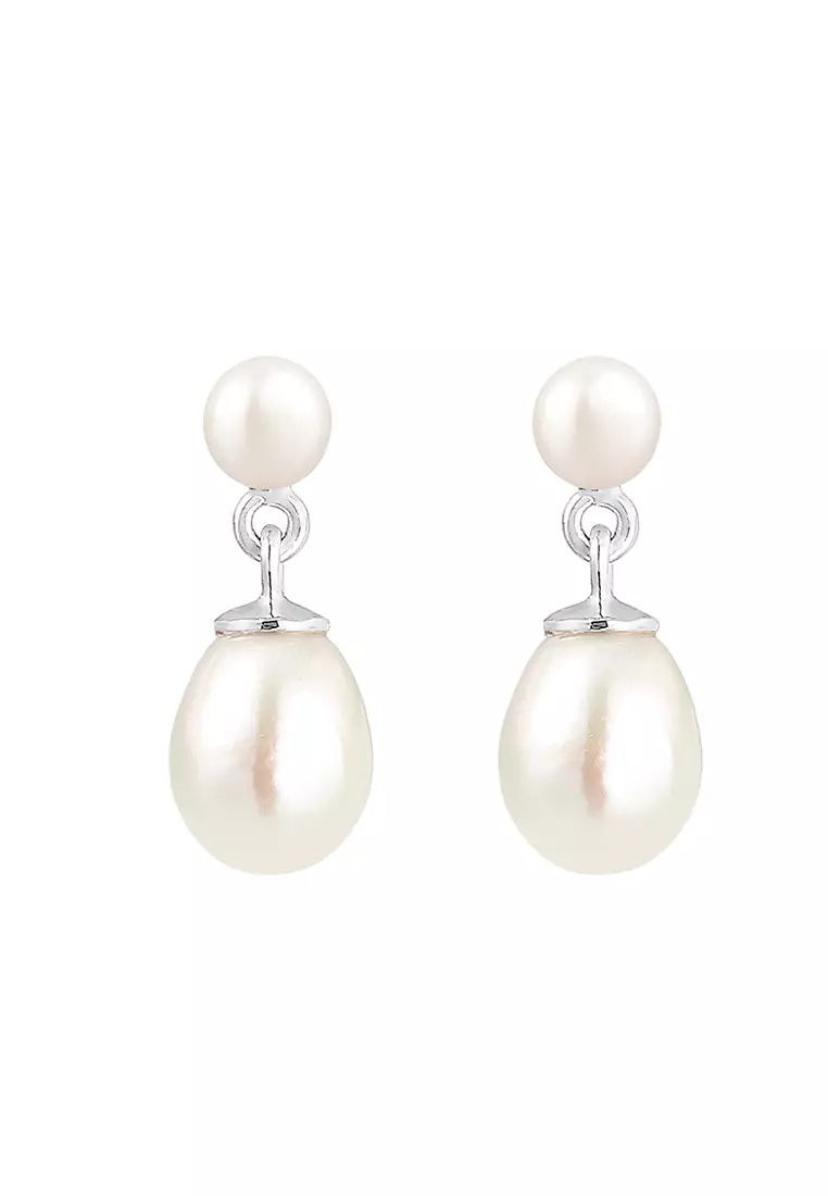 Earrings Classic Elegant Bride Freshwater Pearls