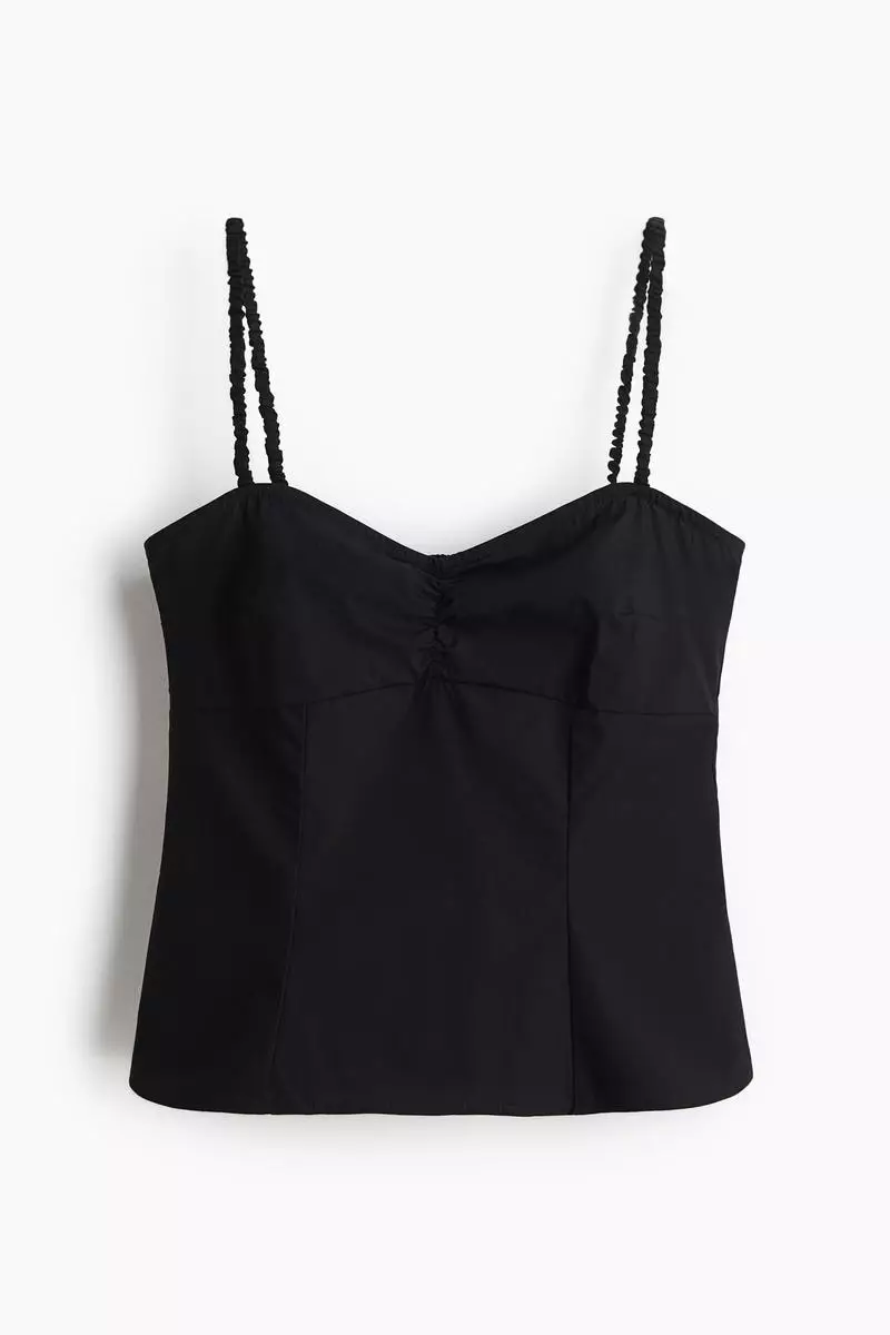 Gathered strappy top