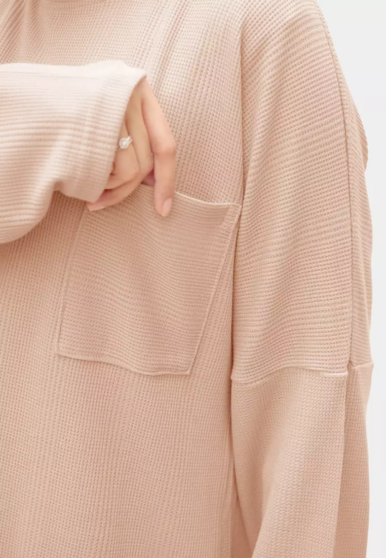 Zelena - Althea Long Sleeves Waffle | Kaos Lengan Panjang - Butter Toast
