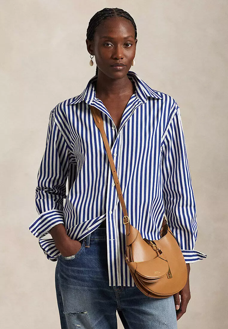 Buy Polo Ralph Lauren Oversize Fit Striped Cotton Shirt 2026