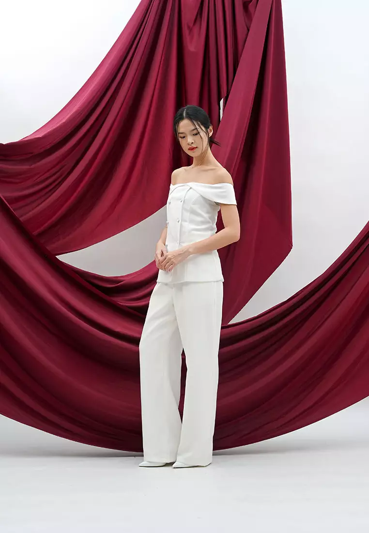 Sierra Off Shoulder Top in White