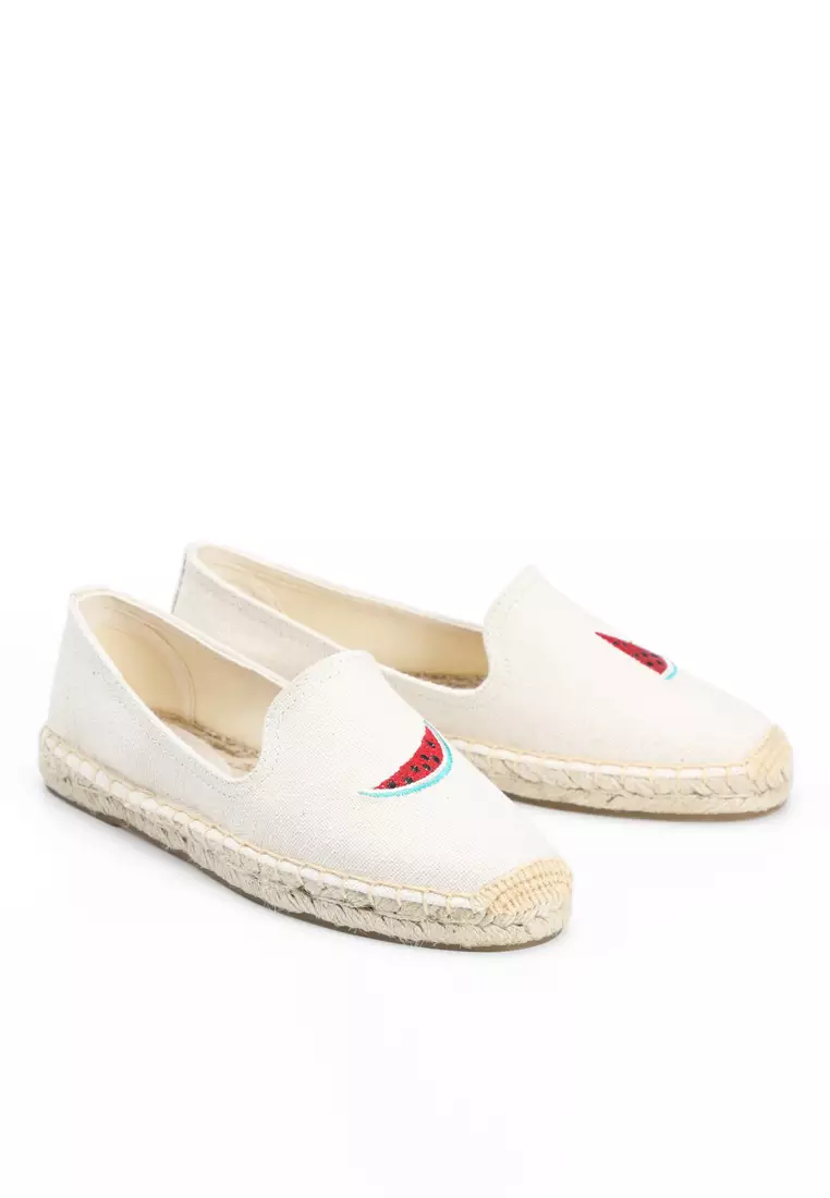 Embroidered Canvas Espadrilles HB45433