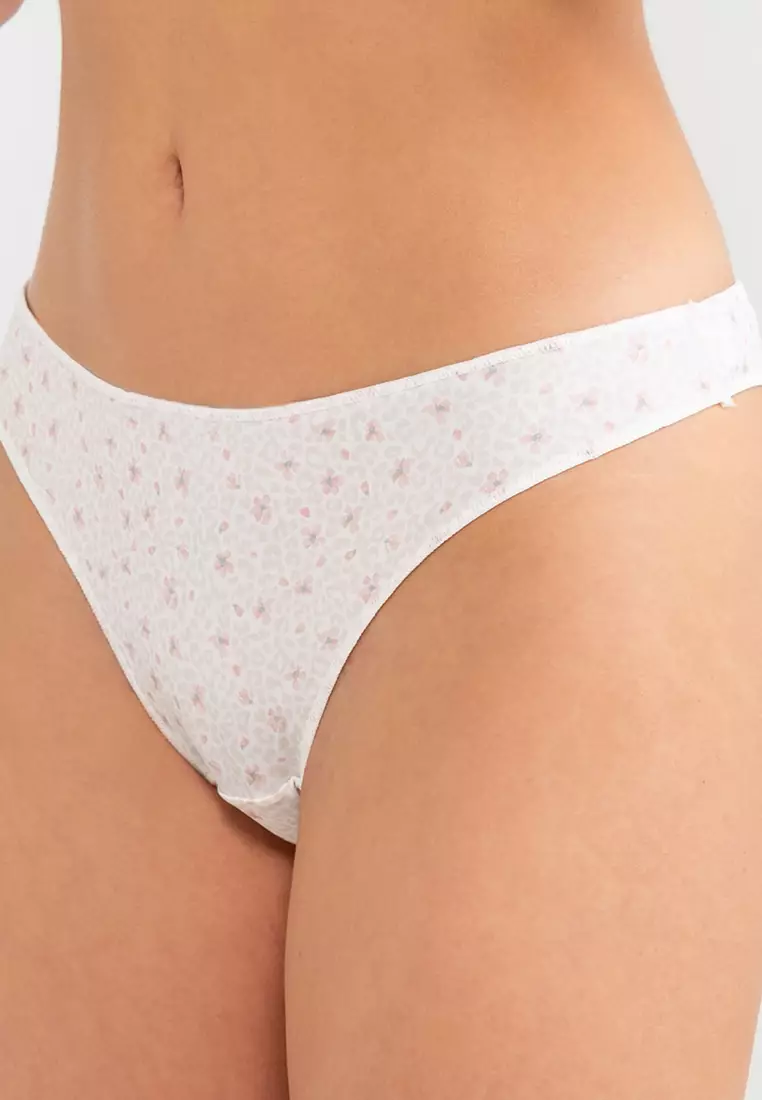 Easy Cotton Trim Tanga Panties