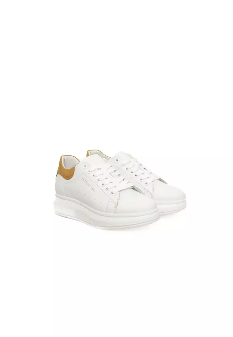 Cerruti 1881 White COW Leather Sneaker main image 0