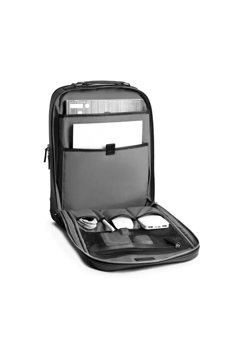 Maverick & Co. Montreal 皮革商務背包(黑色)