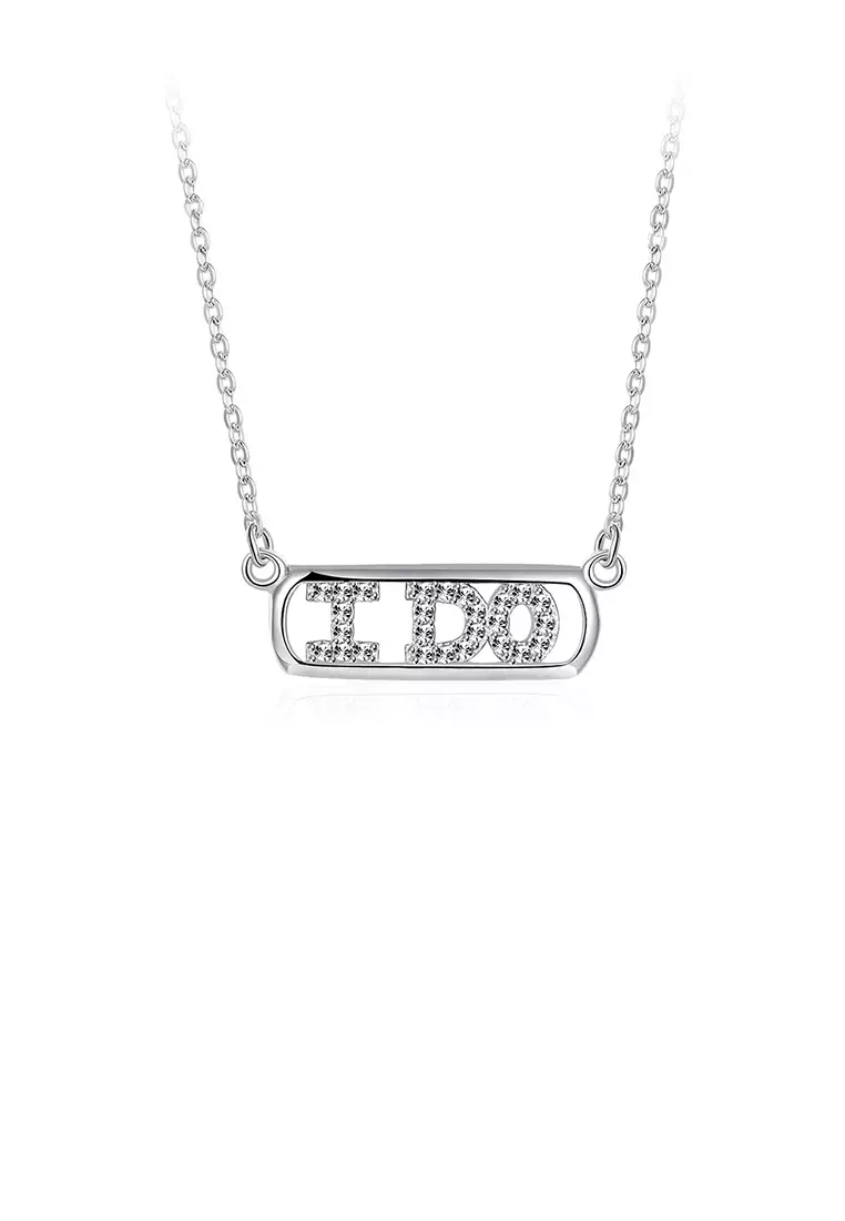 White zircon necklace top