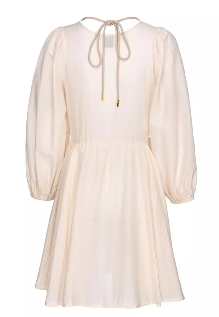 open lace back dress Pinko Broderie Anglaise Mini Dress 40